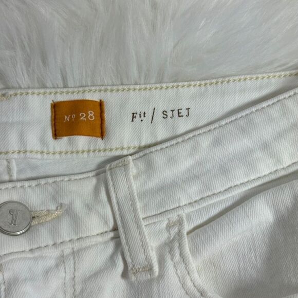 Anthropologie Pilcro & The Letterpress Stet White Denim Cuffed Shorts Sz… - Picture 5 of 10